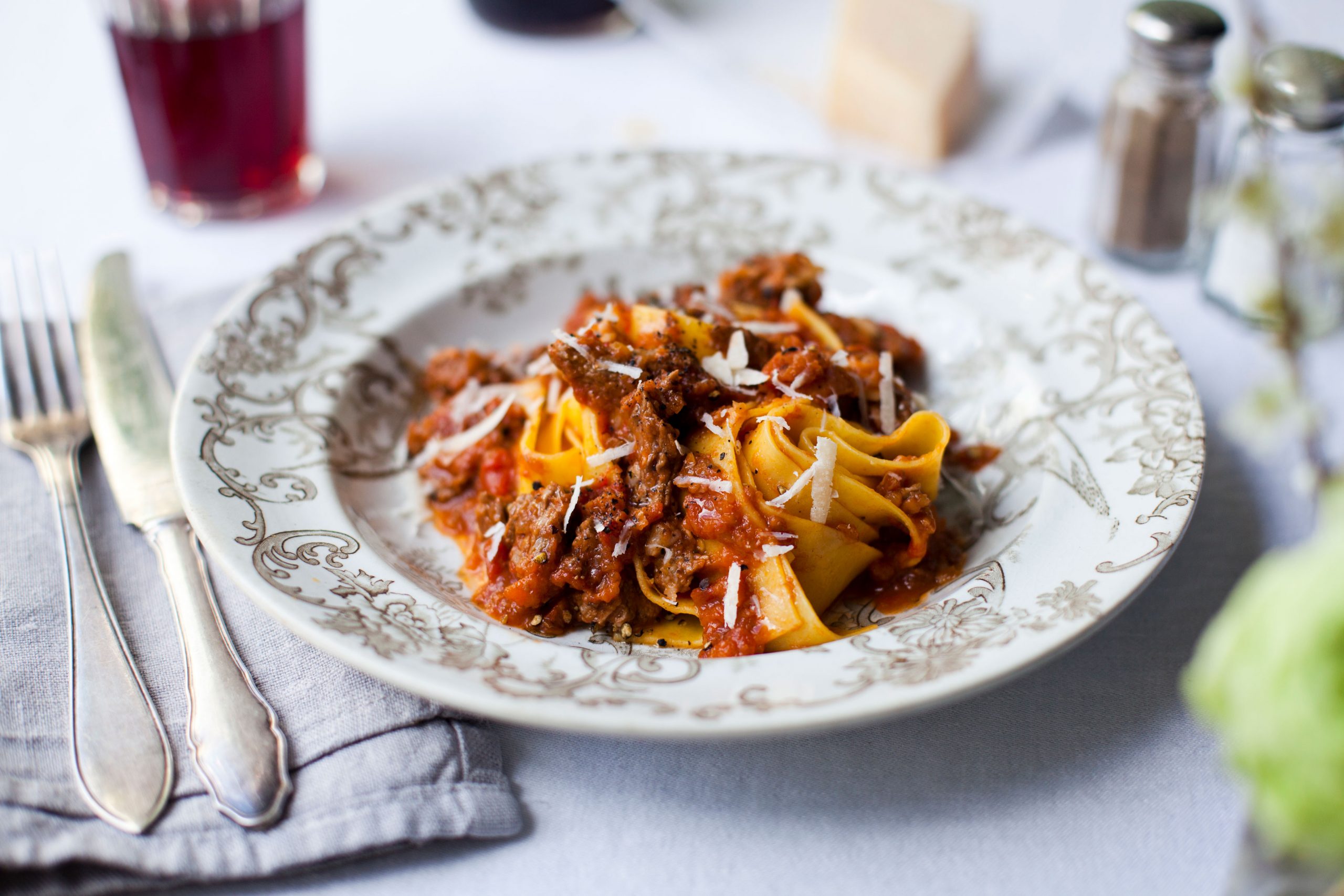 Pappardelle con ragù di manzo